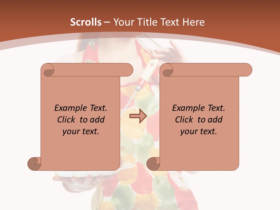 White  Maid PowerPoint Template