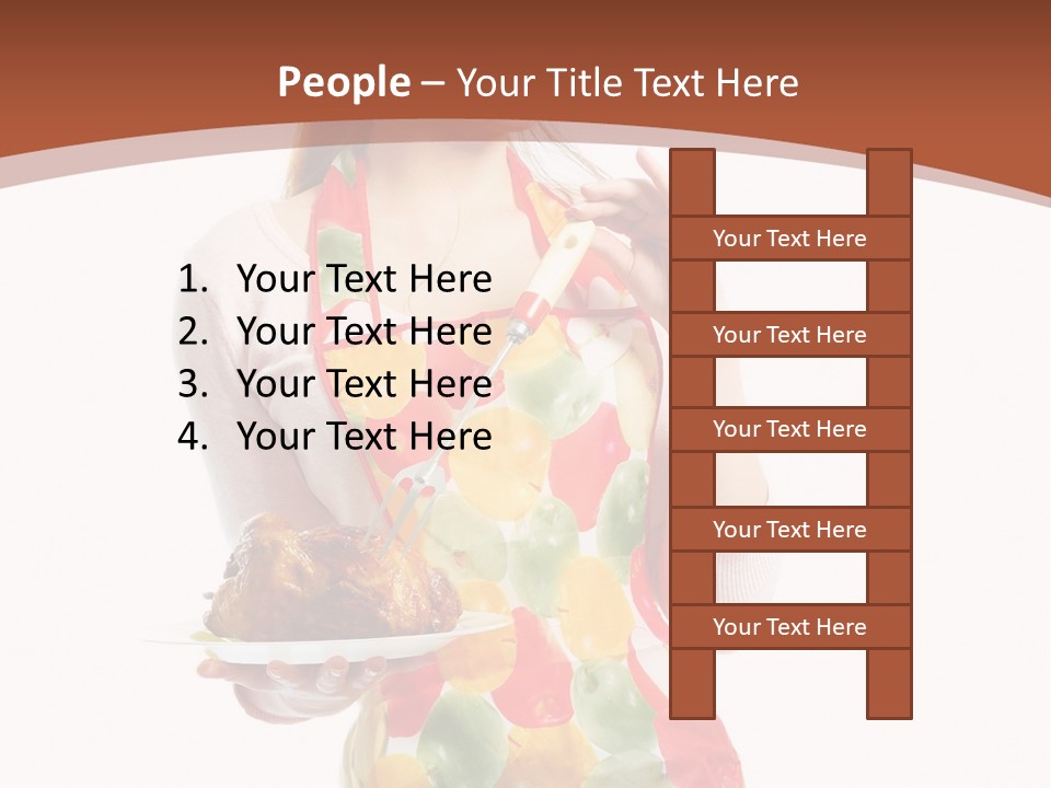 White  Maid PowerPoint Template