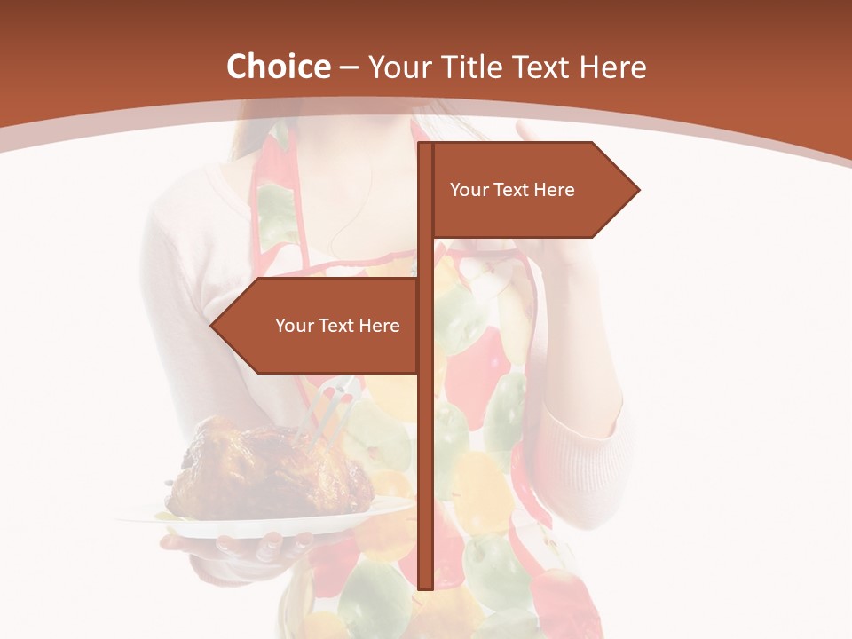 White  Maid PowerPoint Template