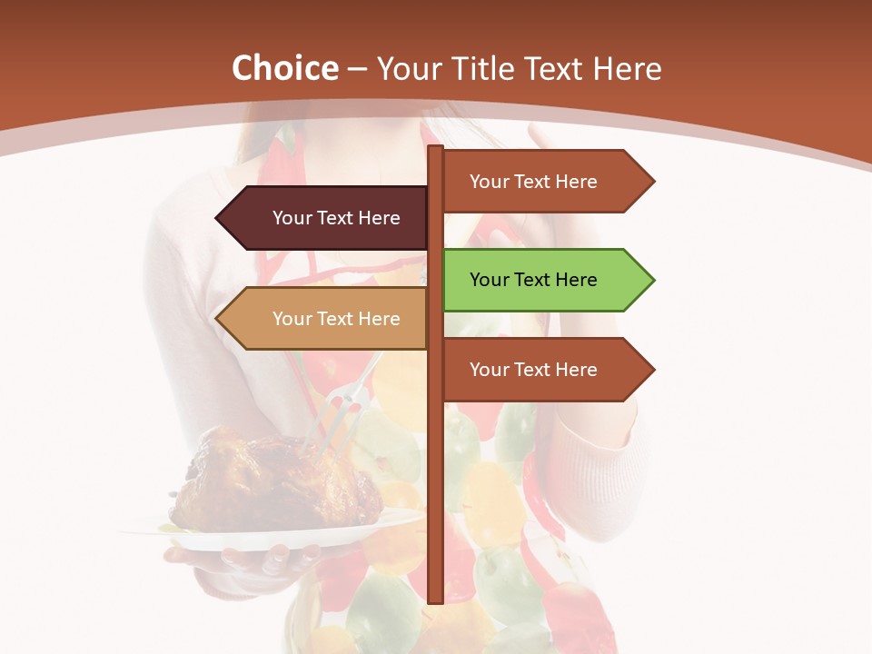 White  Maid PowerPoint Template