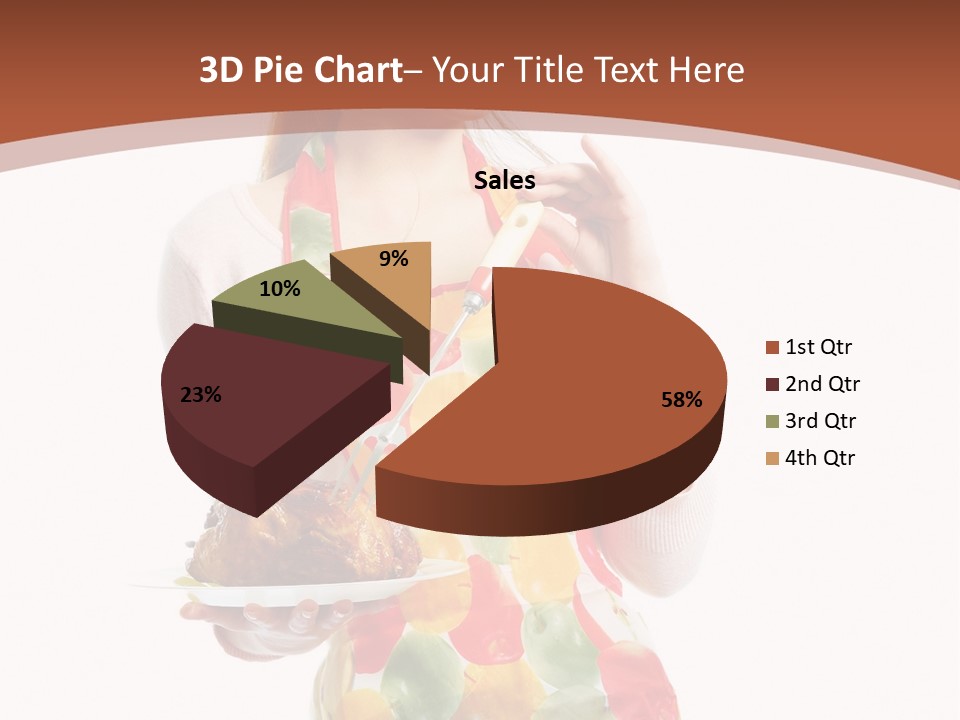 White  Maid PowerPoint Template