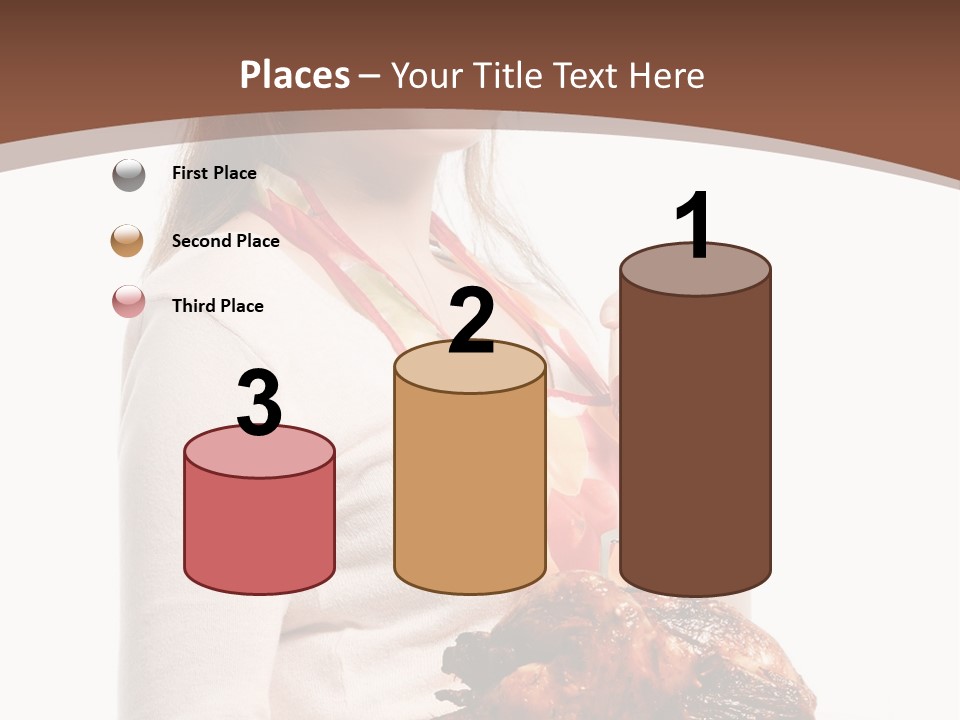 White Food Caucasian PowerPoint Template