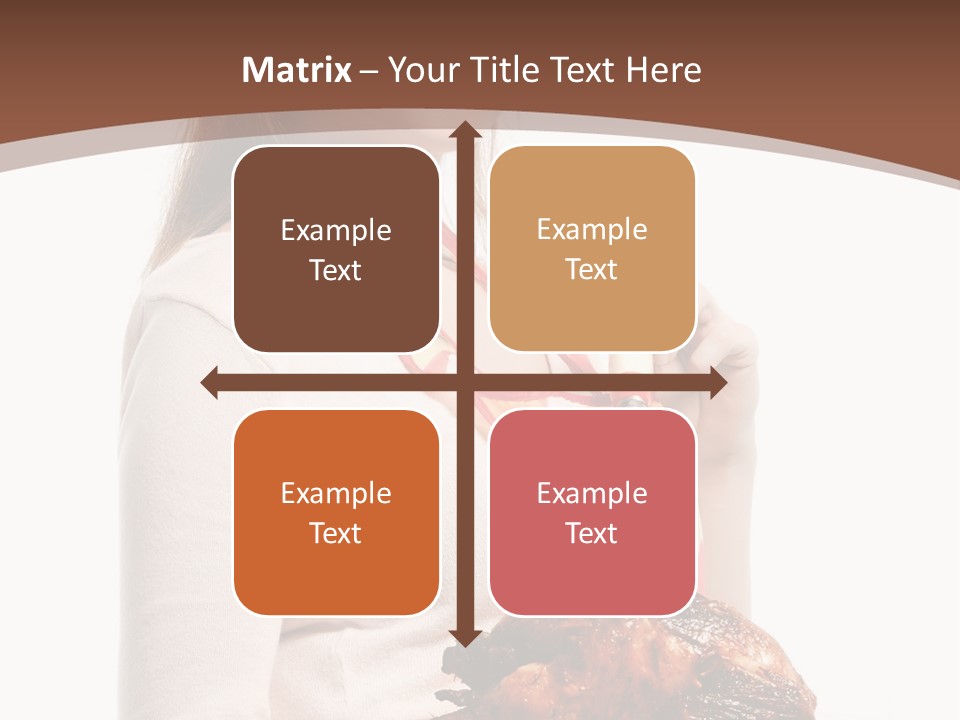 White Food Caucasian PowerPoint Template