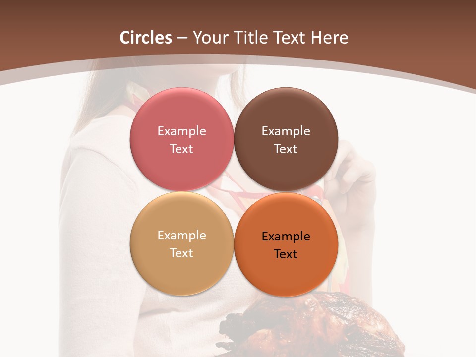 White Food Caucasian PowerPoint Template