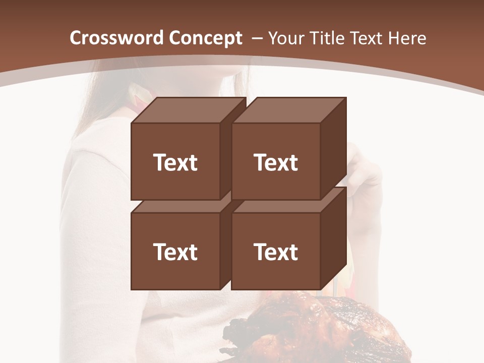 White Food Caucasian PowerPoint Template