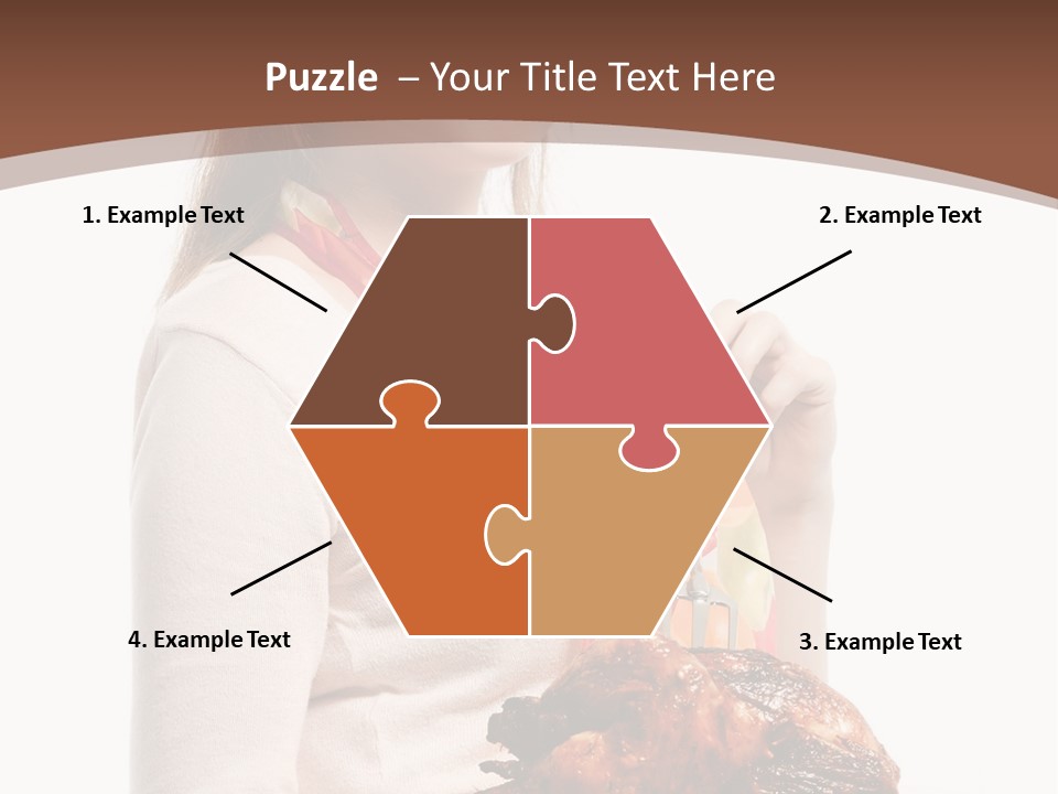 White Food Caucasian PowerPoint Template