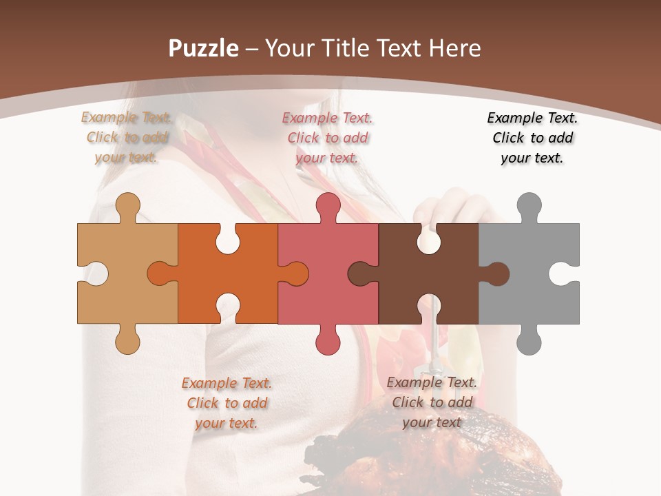 White Food Caucasian PowerPoint Template