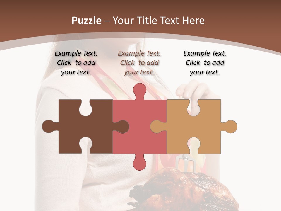 White Food Caucasian PowerPoint Template