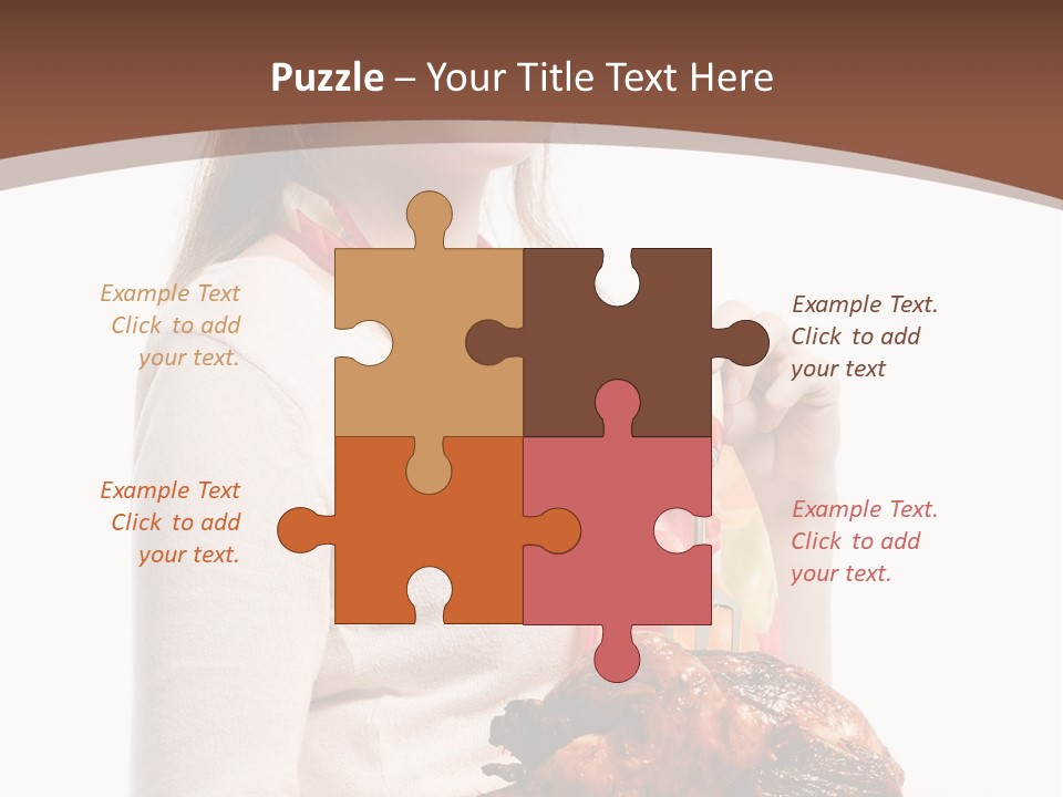 White Food Caucasian PowerPoint Template