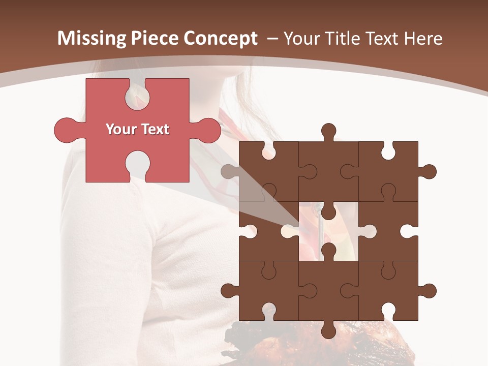 White Food Caucasian PowerPoint Template