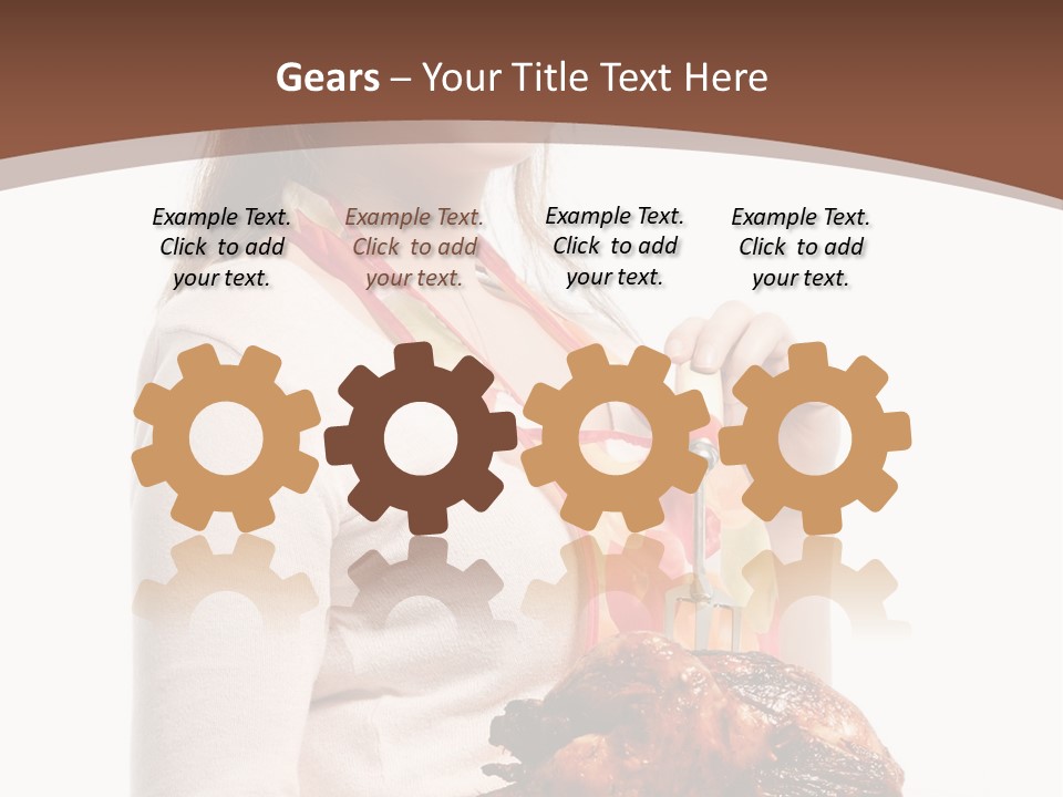 White Food Caucasian PowerPoint Template