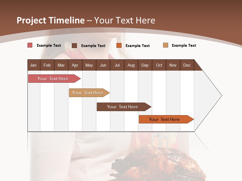 White Food Caucasian PowerPoint Template