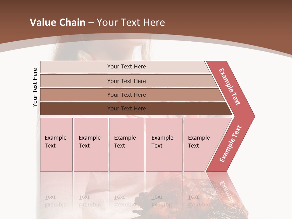 White Food Caucasian PowerPoint Template