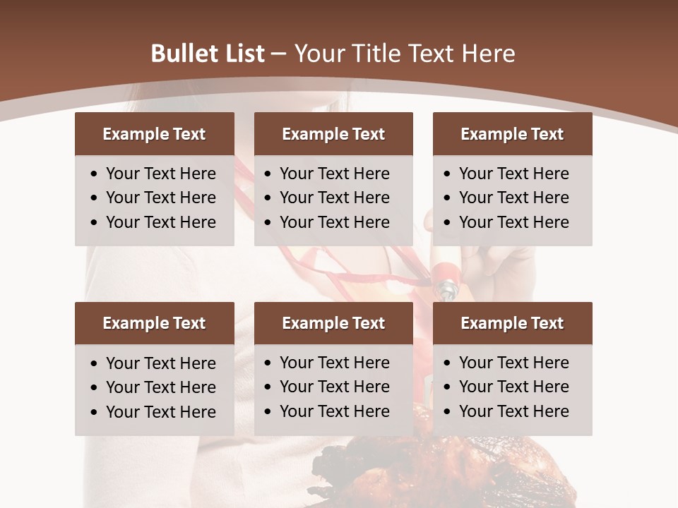 White Food Caucasian PowerPoint Template