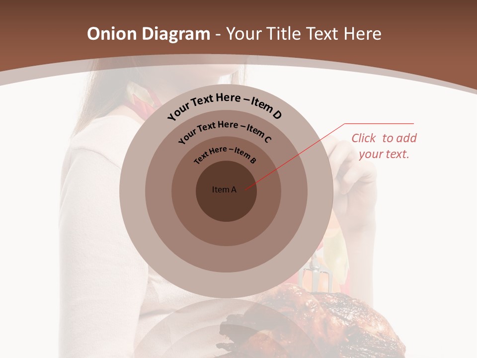 White Food Caucasian PowerPoint Template