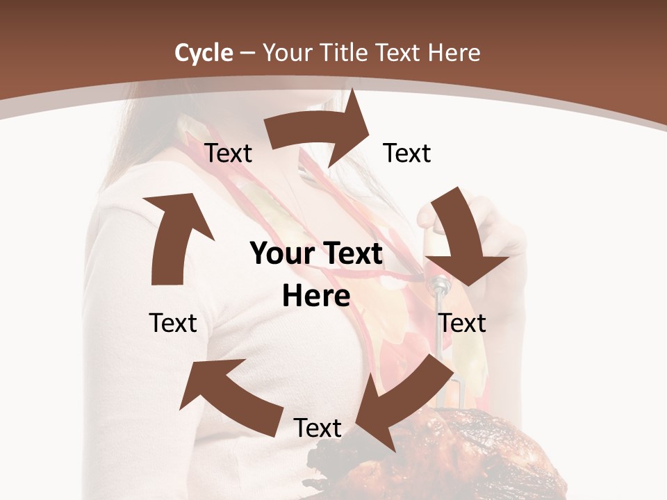 White Food Caucasian PowerPoint Template