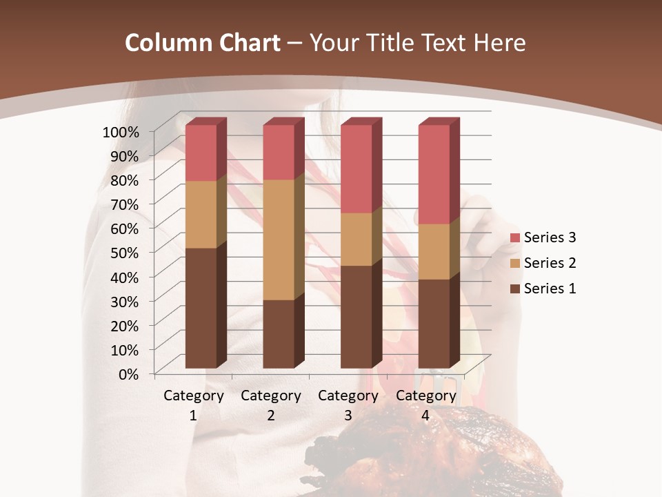 White Food Caucasian PowerPoint Template