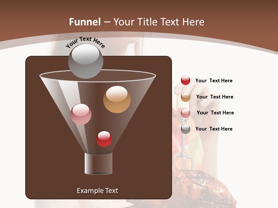 White Food Caucasian PowerPoint Template