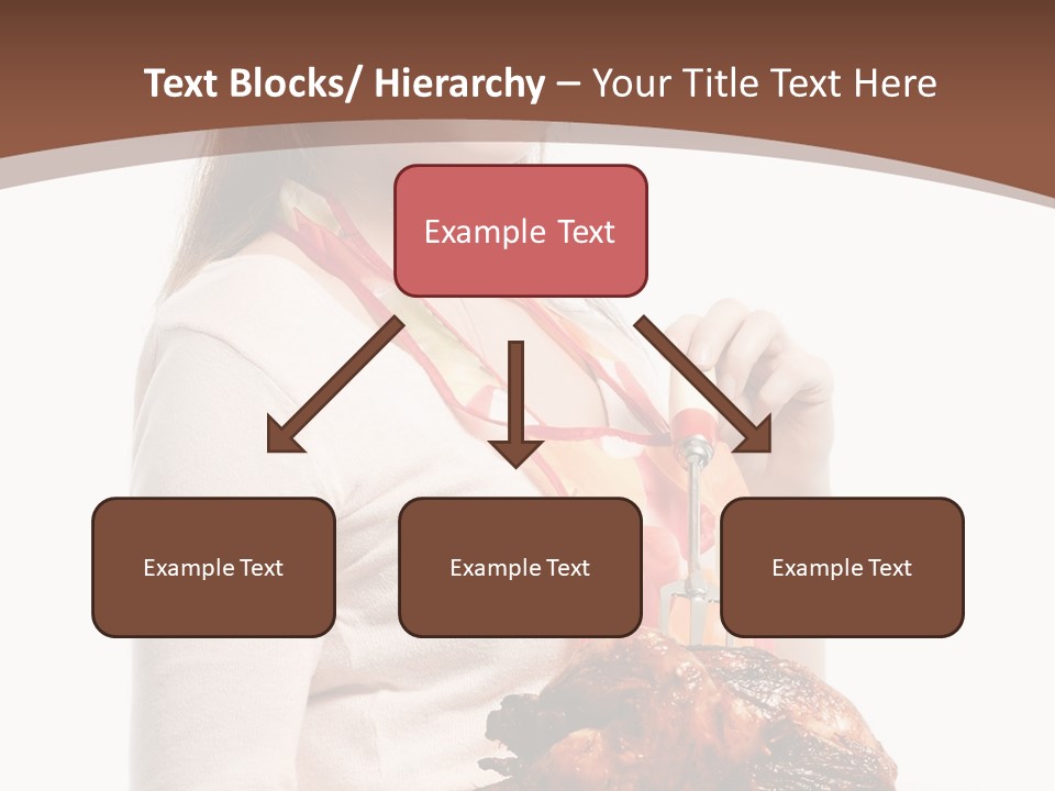 White Food Caucasian PowerPoint Template