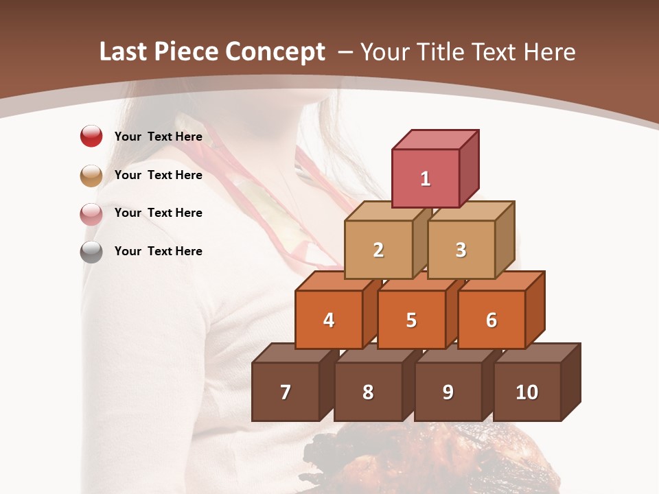 White Food Caucasian PowerPoint Template