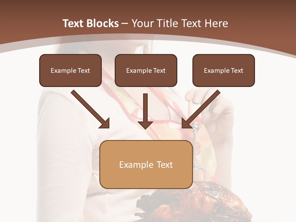 White Food Caucasian PowerPoint Template