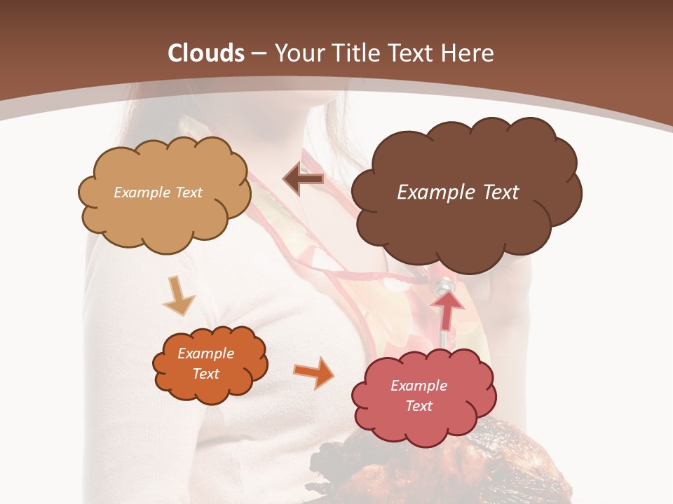 White Food Caucasian PowerPoint Template