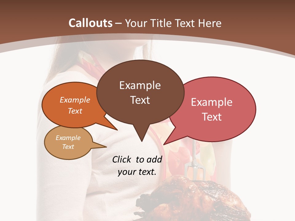 White Food Caucasian PowerPoint Template