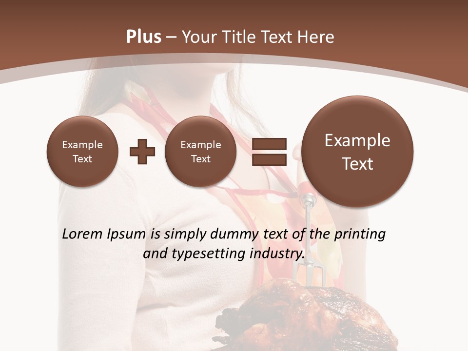 White Food Caucasian PowerPoint Template