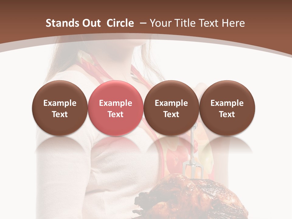 White Food Caucasian PowerPoint Template