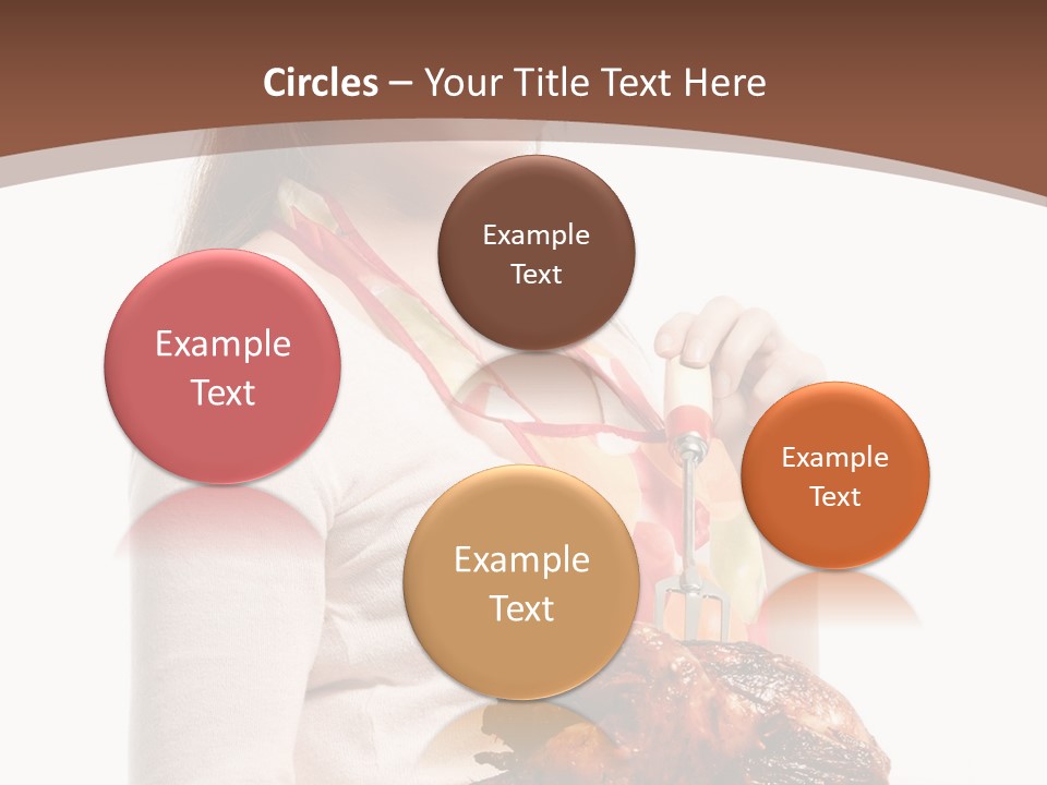 White Food Caucasian PowerPoint Template