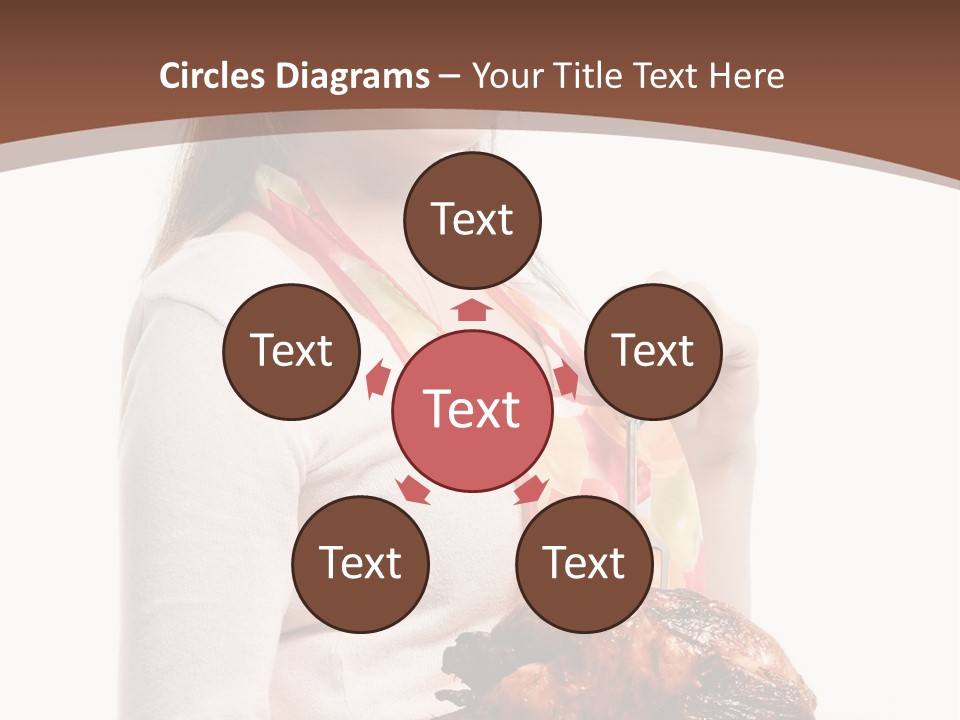 White Food Caucasian PowerPoint Template