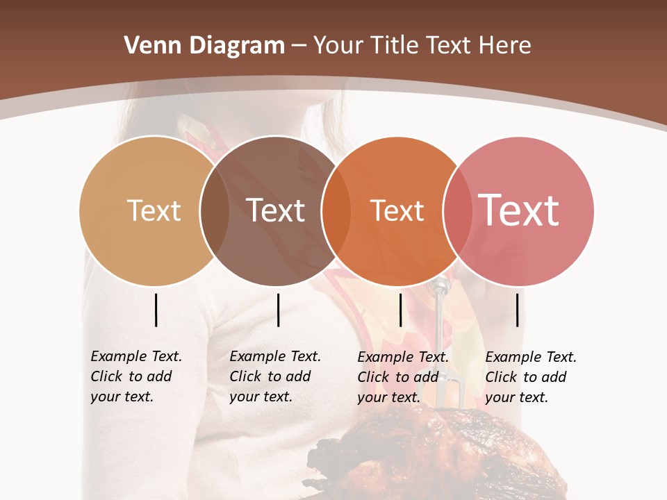 White Food Caucasian PowerPoint Template