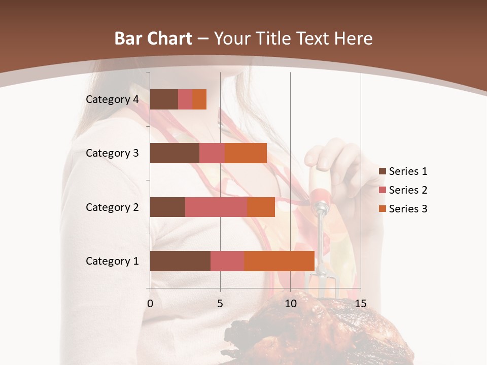 White Food Caucasian PowerPoint Template
