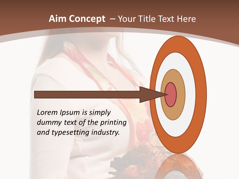 White Food Caucasian PowerPoint Template