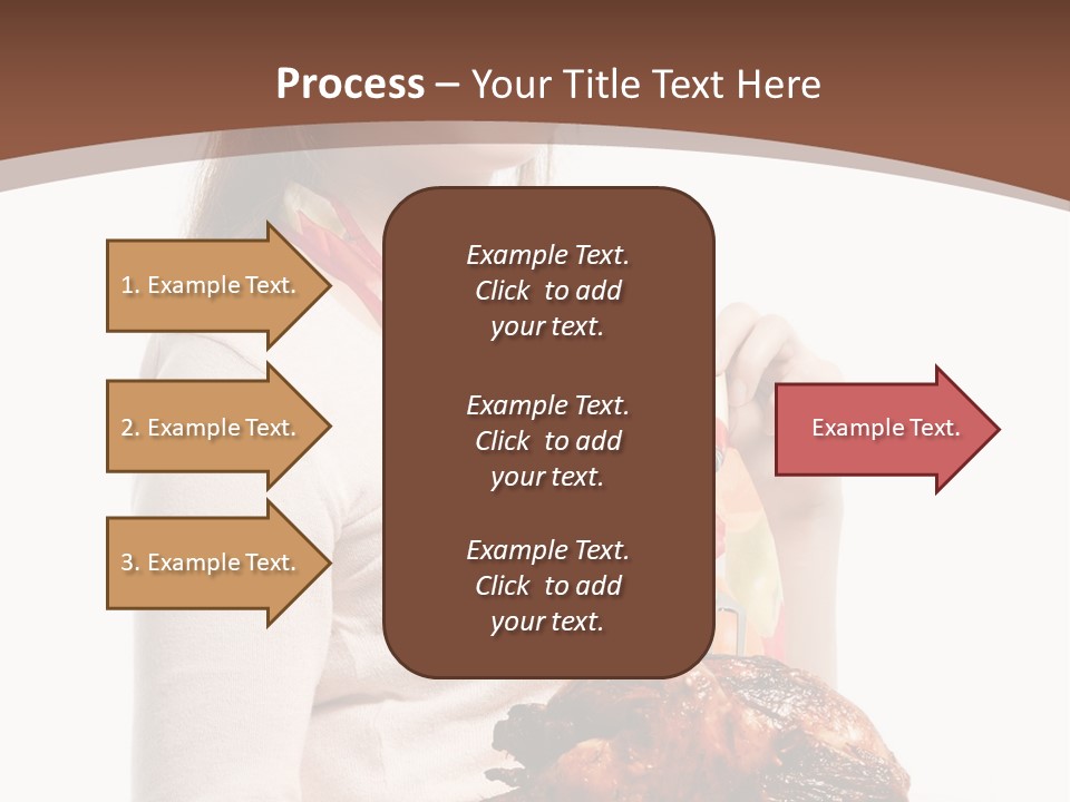 White Food Caucasian PowerPoint Template