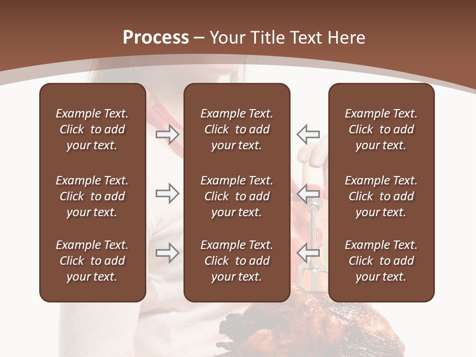 White Food Caucasian PowerPoint Template