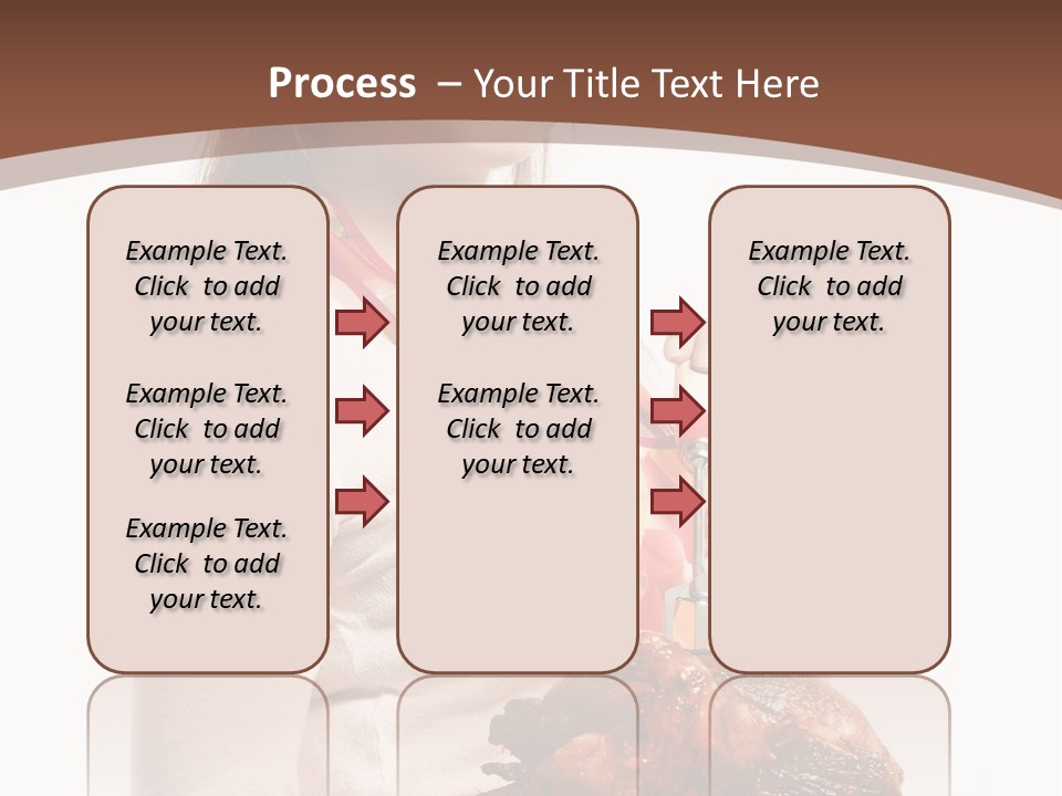 White Food Caucasian PowerPoint Template
