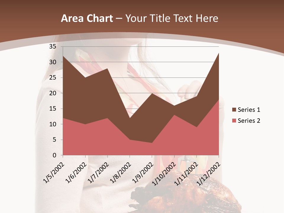 White Food Caucasian PowerPoint Template