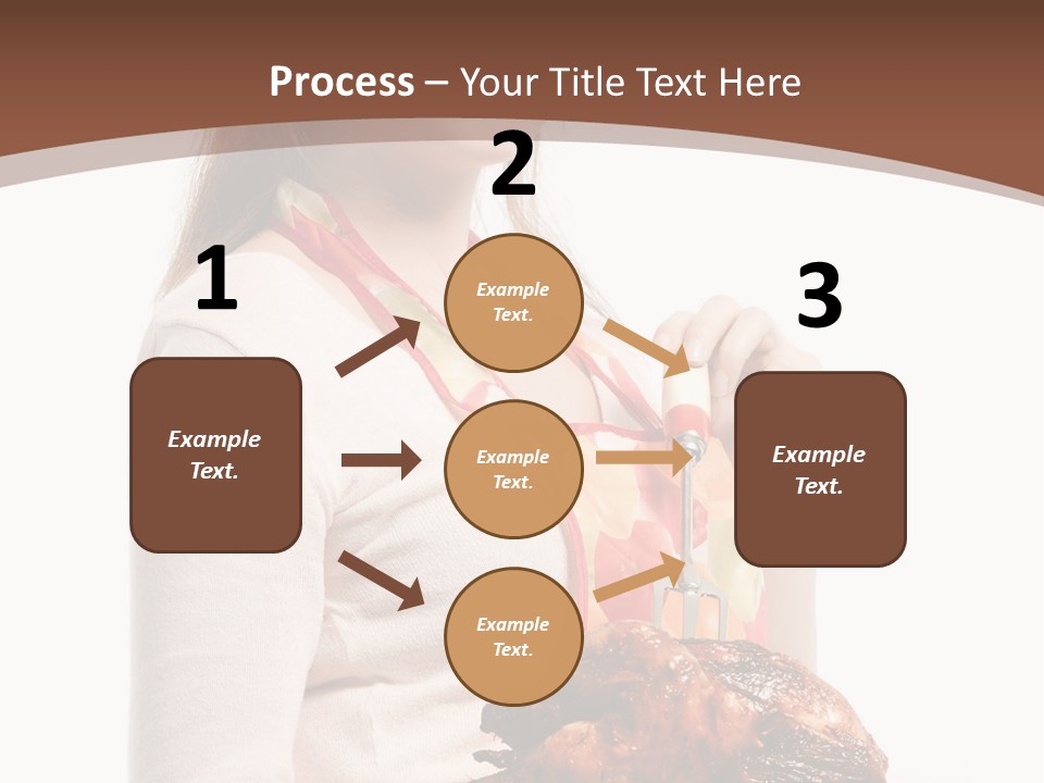 White Food Caucasian PowerPoint Template