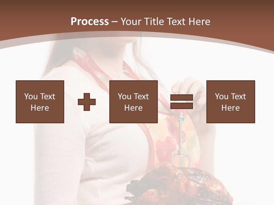 White Food Caucasian PowerPoint Template