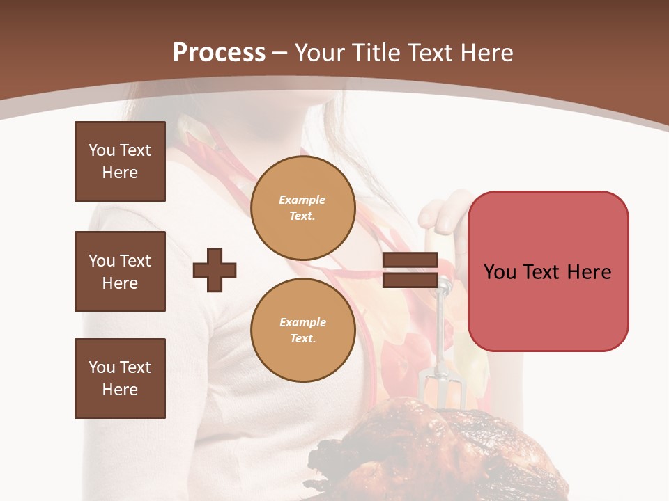 White Food Caucasian PowerPoint Template