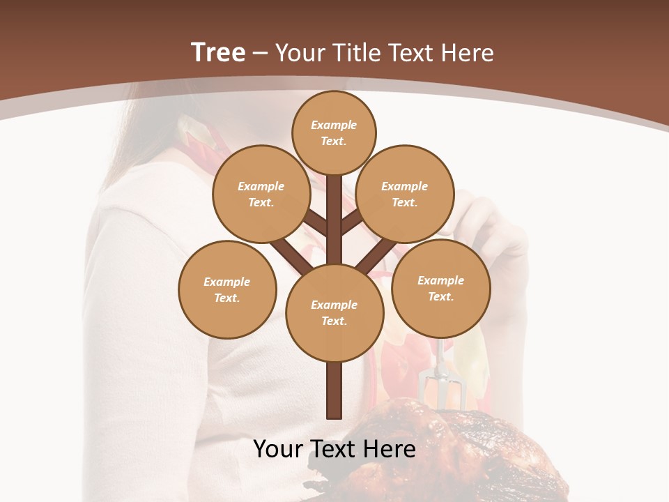 White Food Caucasian PowerPoint Template
