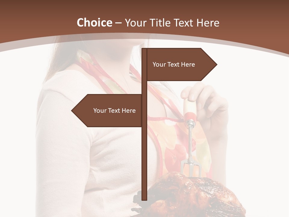 White Food Caucasian PowerPoint Template