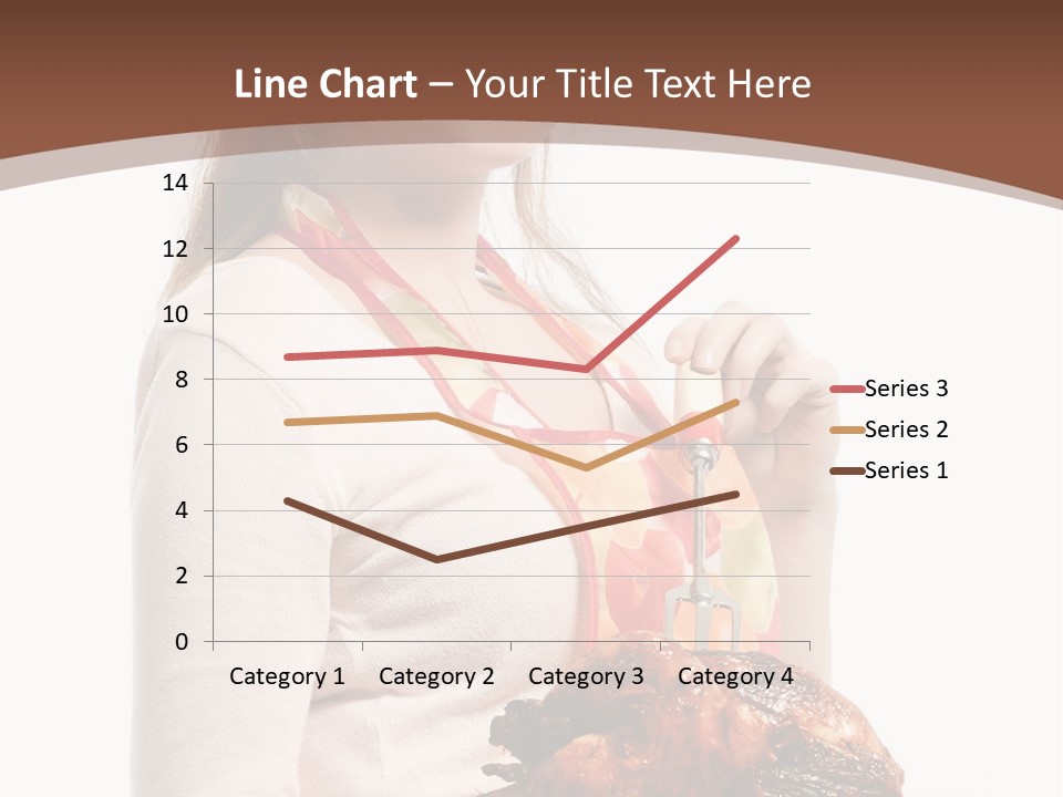 White Food Caucasian PowerPoint Template