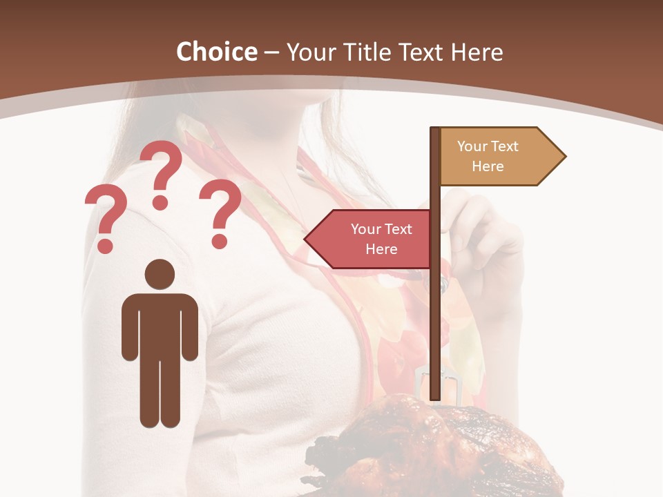 White Food Caucasian PowerPoint Template