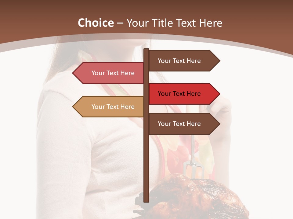 White Food Caucasian PowerPoint Template