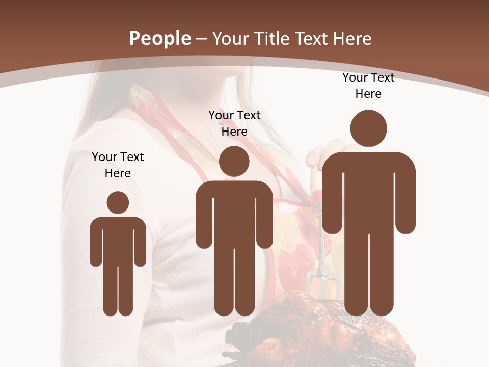 White Food Caucasian PowerPoint Template