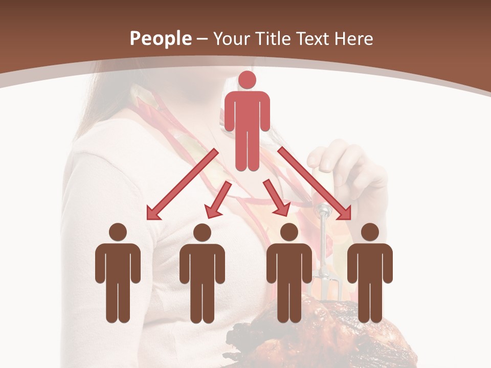 White Food Caucasian PowerPoint Template