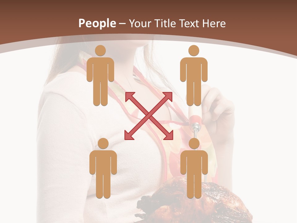 White Food Caucasian PowerPoint Template