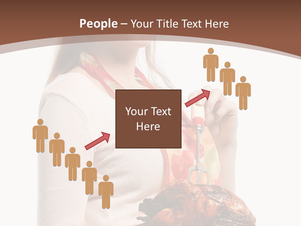 White Food Caucasian PowerPoint Template